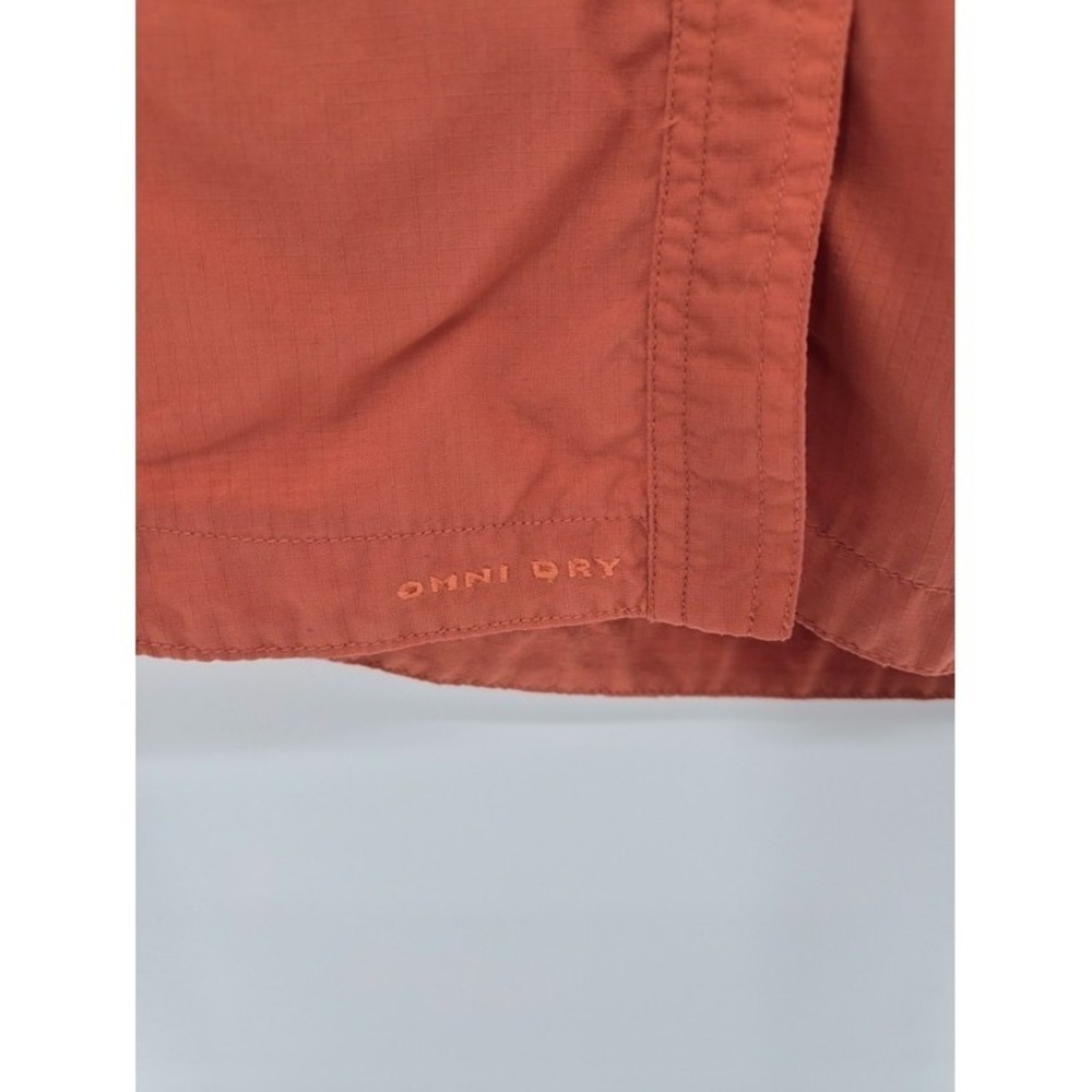 Columbia GRT Women's Omni-Dry Shirt L Terracotta Nylon Vented Hiking Travel Top - Picture 7 of 11